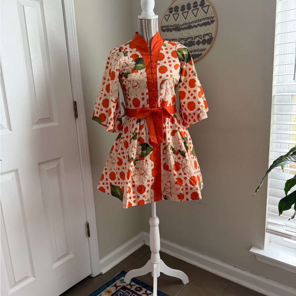 Mestiza New York “Sunkissed Ivory” Floral Mini Dress – Size 4 (NWT)